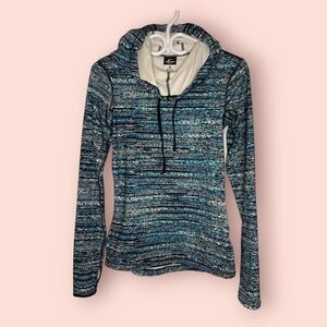 Nike Women's  Dri-Fit Half Zip Long Sleeve Shirt with Hood Size: XS